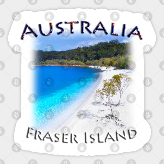 Australia, Queensland - Fraser Island Sticker by TouristMerch